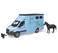 BRUDER Camion Bétaillère Mercedes Benz Sprinter avec un cheval