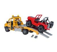 Bruder - Camion De Dépannage + Jeep Jaune G