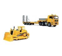 BRUDER Camion de transport avec bulldozer la boîte