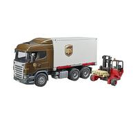 Bruder Scania R Series UPS Logistics Truck with Forklift and Pallets