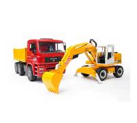 bruder Camion-benne MAN TGA avec grue Liebherr, Modèle réduit de voiture