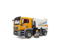 BRUDER Camion municipal de nettoyage de rues - 47 x 19 x 23 cm - Balayeuse voirie - Collection Vehicule ville