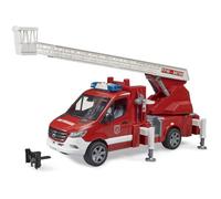 bruder 02673 - Mercedes-Benz Sprinter Pompiers avec échelle pivotante Pompe et module Light & Sound - 1:16 Véhicule d'intervention, bworld, Véhicule de lutte contre l'incendie, Pompier
