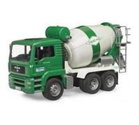 Bruder - Camion toupie Rapid Mix MAN TGA, vert, 49×18×25,5cm - Betonniere - Vehicule chantier construction - Set Jouet + Carte
