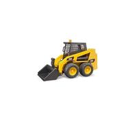 BRUDER Chargeur compact CAT Jaune avec pelle avant et bras fonctionnel - Vehicule chantier 1:16 - Plastique de qualite