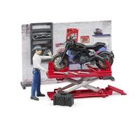 Bruder Coffret Figurine Mecanicien Bworld Avec Moto Et Accessoires
