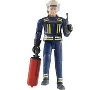 bruder 60100 - Pompier avec accessoires - 1:16 Figurine jouet, Homme, humain, set de figurines, camion de pompiers, intervention