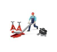 Bruder 62100 Set de figurine - Ouvrier avec accessoires G