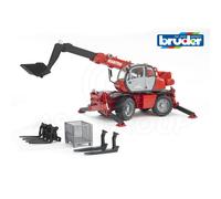 Bruder Jouets 02129 Pro Manitou Chargeur Mrt 2150 Avec Fourches Seau Model 1:16