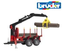 Bruder Jouets 02252 Forestier Enregistrement Remorque Avec Chargement Grue ,Grab