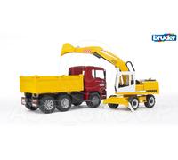 Bruder Jouets 02751 Pro Homme TGA Construction Camion Avec Liebherr Pelle 1:16