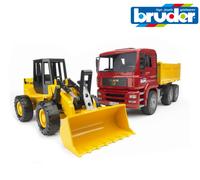 Bruder Jouets 02752 Homme TGA Construction Benne Camion + Chargement Pelle 1:16