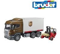 Bruder Jouets 03581 Scania R-Series Ups Logistique Envoi Camion Avec Élévateur