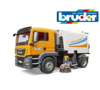 Bruder Jouets 03780 Homme Tgs Rue / Route Balayeuse Camion Opening Portes Benne