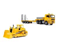 bruder MAN TGA Low Loader avec Cat Bulldozer, Modèle réduit de voiture