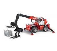 Bruder Manitou Telescopic Mrt 2150 With Accessories Argenté