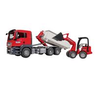 bruder Modèle réduit de camion MAN TGS avec conteneur à roulettes + Heflaader