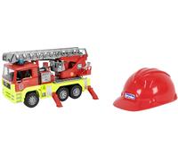 bruder Modèle réduit de véhicule prioritaire MAN Échelle pivotante pour pompiers TGA + casque de jeu pour pompiers modèle fini Modèle réduit de véhicule