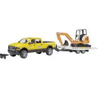 Bruder Voiture modèle réduit RAM Rental Service avec mini-pelle