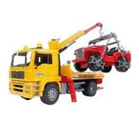 BRUDER Professional series - Camion de dépannage MAN TGA avec véhicule cross-country Jaune G