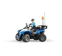 Bruder Quad Police Avec Policière Et Accessoires