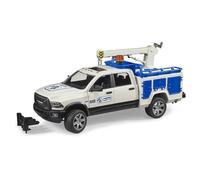 Bruder Camion de service RAM 2500 modèle réduit avec gyrophare et grue (02509)