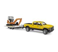 Bruder Ram 2500 Power Wagon Avec Remorque Et Mini Pelle