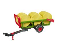 Bruder Ramasseuse de balles rondes 02204 – avec 3 balles – Accessoire de ferme (jouet)