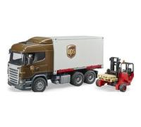Bruder Scania R Series UPS Logistics Truck with Forklift and Pallets