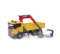 Bruder Scania Super 560R Camion de chantier avec grue et 2 palettes