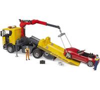 Bruder Scania Super 560R Camion de dépannage avec Bruder Roadster