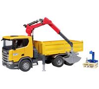 Scania Super 560r Baustellen-Lkw Mit Kran Und 2 Paletten