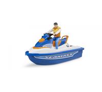 Bruder Scooter De Mer Blanc Et Bleu, Avec Personnage