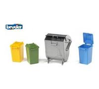BRUDER Assortiment de Poubelles