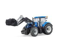 Bruder Tracteur NEW HOLLAND T7.315 bleu avec fourche