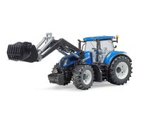 Bruder Tracteur New Holland T7.315 Bleu Avec Fourche