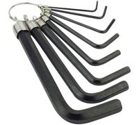 Brüder Mannesmann 6 pans intérieurs Jeu de clés mâles coudées 2.5 mm, 3 mm, 4 mm, 5 mm, 6 mm, 8 mm, 10 mm, 2 mm 8 pièces