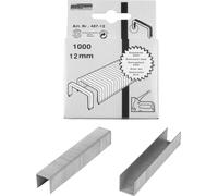 BRÜDER MANNESMANN Agrafes 12 mm zinguées 1.000 pièces