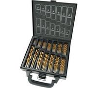Brüder Mannesmann Jeu de forets pour métal HSS M54399 99 pièces TiN tige cylindrique