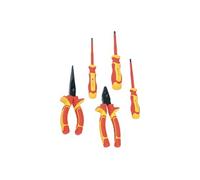 Brüder Mannesmann Ensemble de pinces et de tournevis VDE Cinq pcs