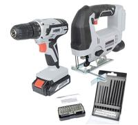 Brüder Mannesmann Tools M17805 Cordless Combination Tool Set 20 Volt