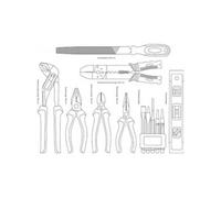 Brüder Mannesmann Ensemble d'outils 159 pièces