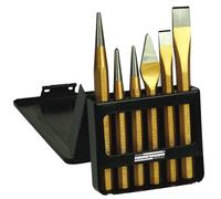 Brüder Mannesmann Jeu de chasse-goupille 6 pcs avec ciseau 65405