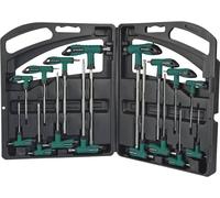 (6) Juego de 16 llaves acocadas con mango de forma "T"