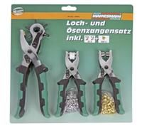 BRÜDER MANNESMANN Kit de pince à oeillet et perçage rotatif