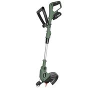 Brüder Mannesmann M17882 Coupe-Bordures sans Fil 20 V, 2 Batteries de 2 Ah | Débroussailleuse sans fil 20 V avec tête de fil et couteau, 2 batteries 2 Ah, chargeur, manche télescopique