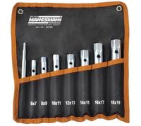 Brüder Mannesmann Werkzeuge M26708 Jeu de 8 douilles tubulaires Argenté/noir/orange