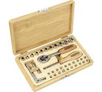 Brüder Mannesmann Werkzeuge M29000 Tool Box 41-Piece Tool Set in Bamboo Case