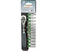 Brüder Mannesmann Jeu de clés à douille M29114 1/4 (6,3 mm) – 14 pièces