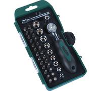 Brüder Mannesmann Werkzeuge M29891 Set de clé à douilles, douilles et embouts 38 pièces (Import Allemagne)